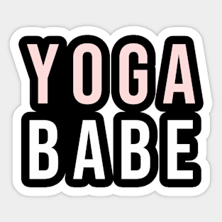 Yoga Babe Sticker